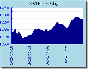 BND halaga ng palitan tsart at graph